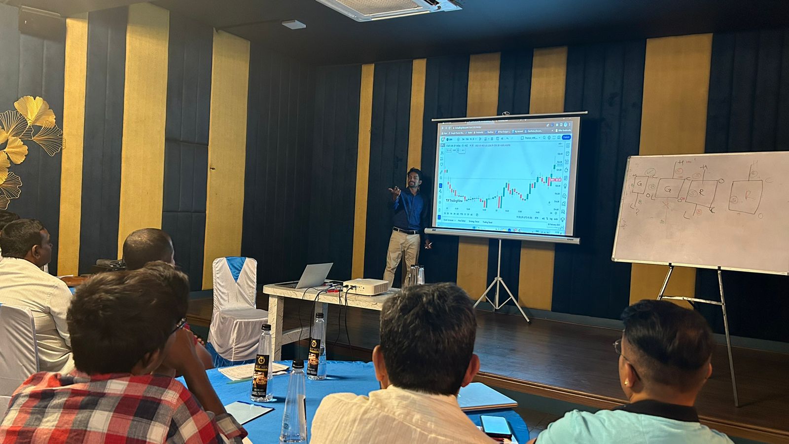 Quest Capital Institute students learning stock market trading and forex trading in Kannada at Karnataka's premier trading institute
